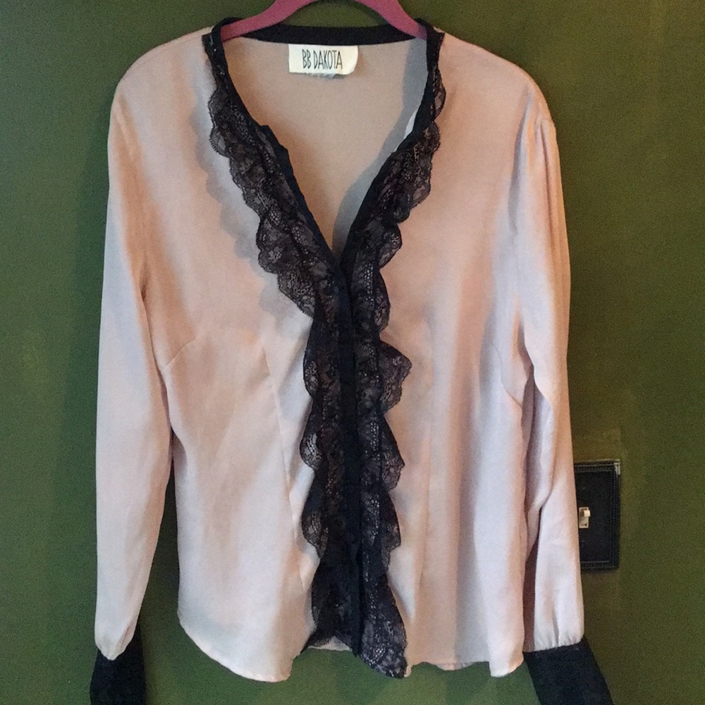 BB Dakota Silk Blouse Button Up